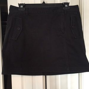 J. Crew chino black minis skirt- size 10
